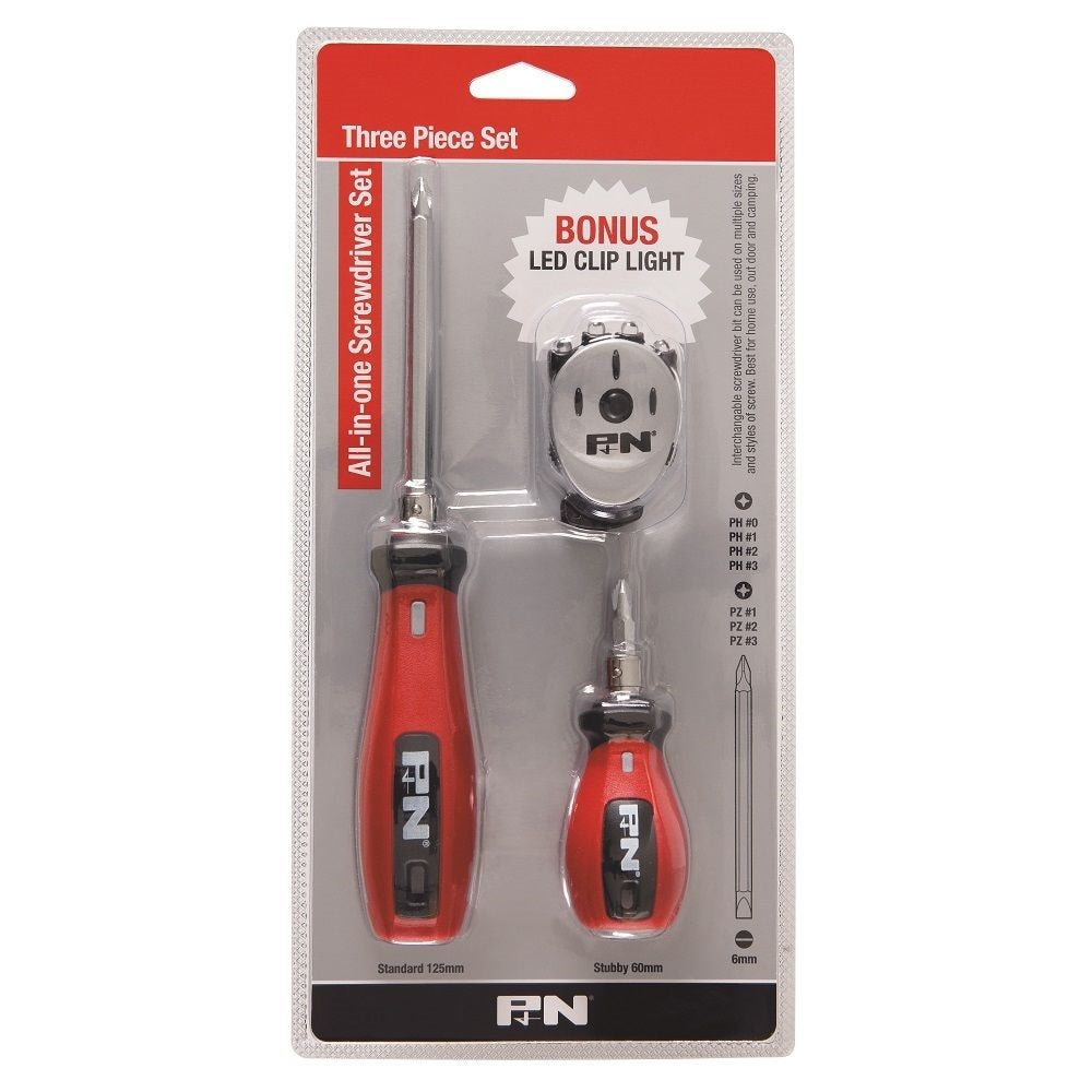 P&N 109SSL001 by Sutton Tools All-In-One Screwdriver Set 3 Piece