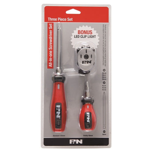 P&N 109SSL001 by Sutton Tools All-In-One Screwdriver Set 3 Piece