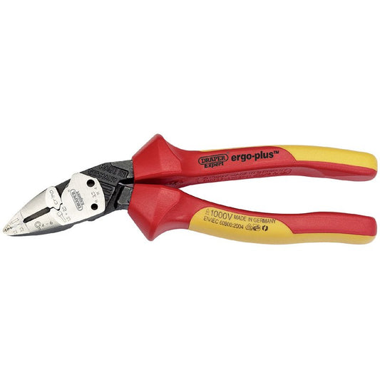 Draper Tools 26482 Expert 185mm Ergo Plus® Fully Insulated VDE Pliers