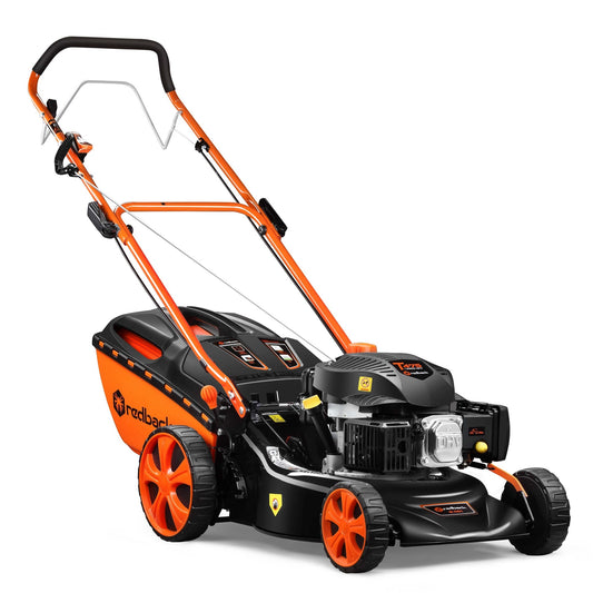 RedBack S461VHY-X 18″ Cut Petrol Engine 200cc Self-Propelled Lawn Mower with Mulch and Catch